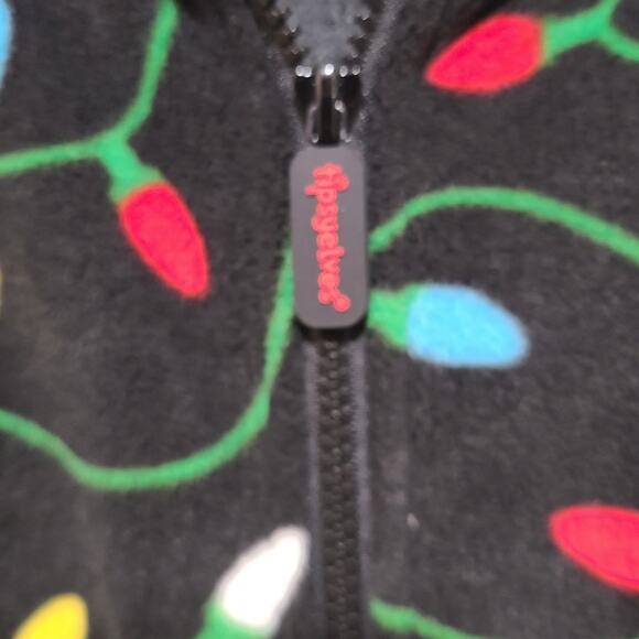 Tipsy Elves Christmas Lights Jumpsuit Holiday Christmas Comfy Size Large - Picture 5 of 11